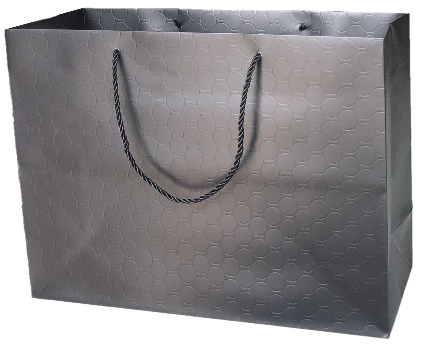 Large Black Gift Bags with Handles 13x10 Luxury Heavy Duty Paper Shopping Bag 13x5x10 Premium Elegant Matte Modern Embossed for Retail Merchandise Clothing Boutique Wedding Bridal Baby Shower