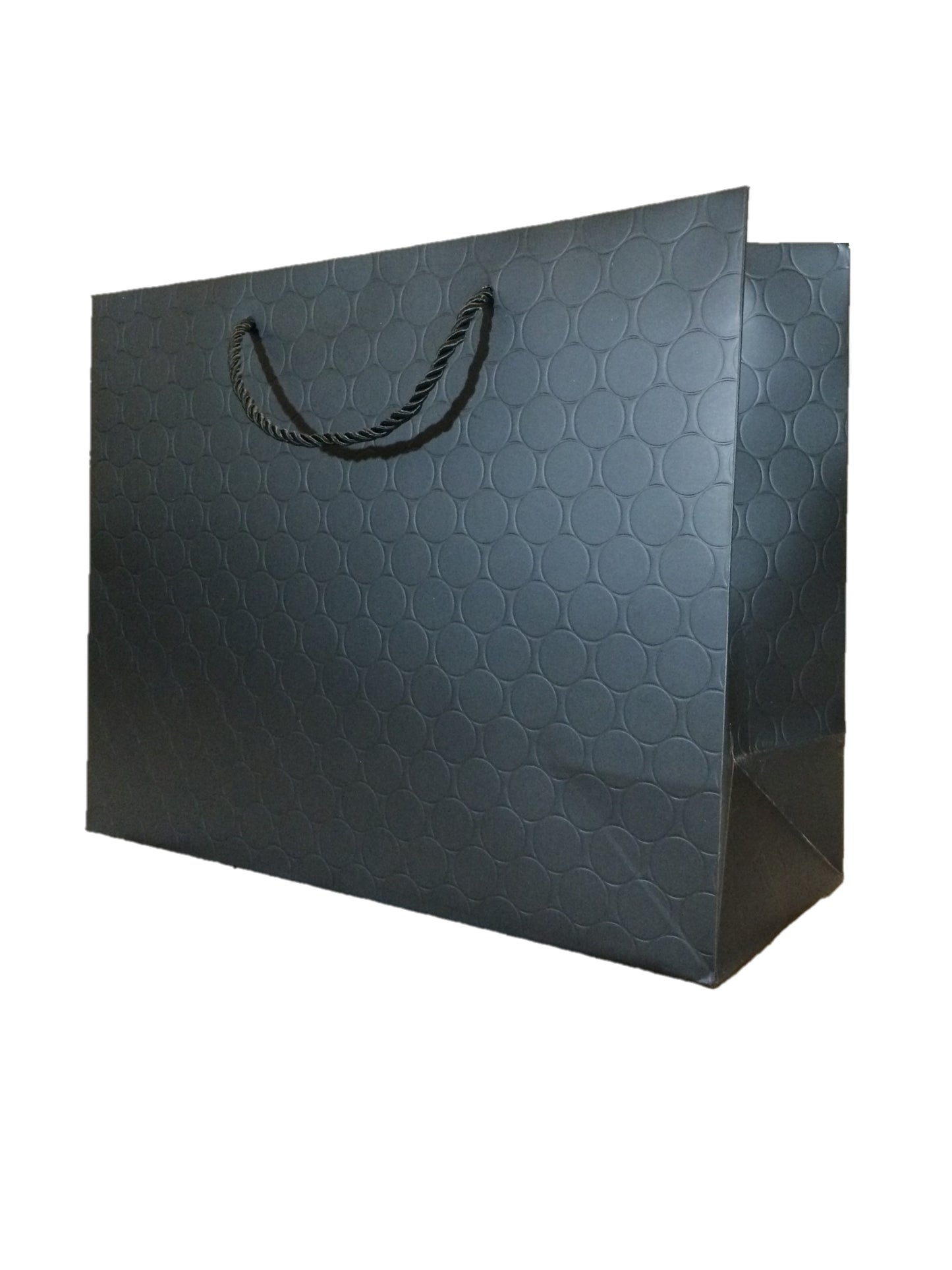 Large Black Gift Bags with Handles 13x10 Luxury Heavy Duty Paper Shopping Bag 13x5x10 Premium Elegant Matte Modern Embossed for Retail Merchandise Clothing Boutique Wedding Bridal Baby Shower