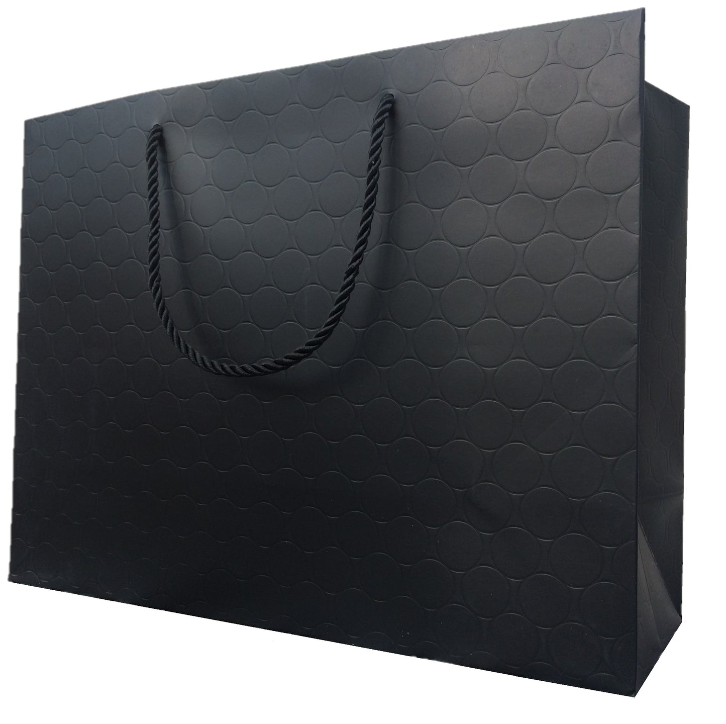 Large Black Gift Bags with Handles 13x10 Luxury Heavy Duty Paper Shopping Bag 13x5x10 Premium Elegant Matte Modern Embossed for Retail Merchandise Clothing Boutique Wedding Bridal Baby Shower