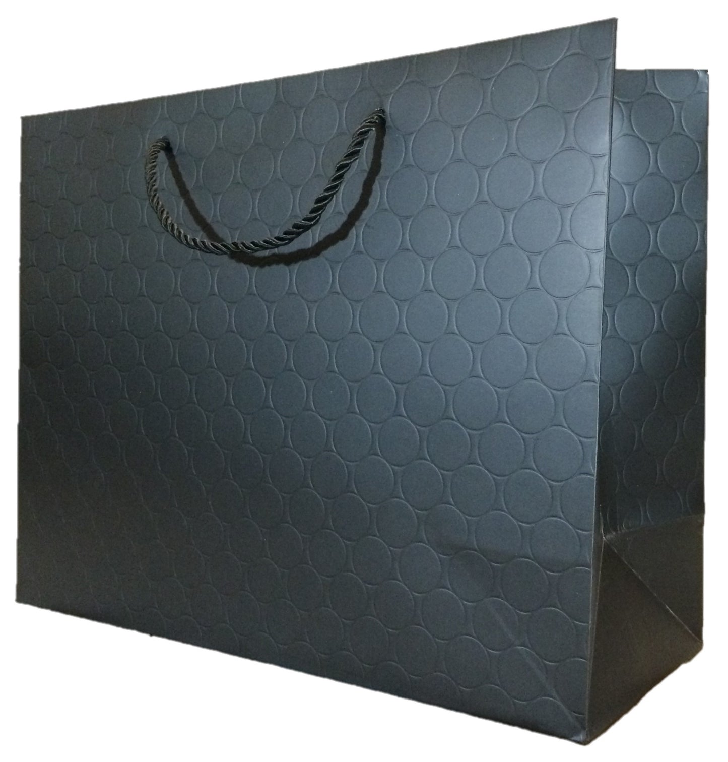 Large Black Gift Bags with Handles 13x10 Luxury Heavy Duty Paper Shopping Bag 13x5x10 Premium Elegant Matte Modern Embossed for Retail Merchandise Clothing Boutique Wedding Bridal Baby Shower