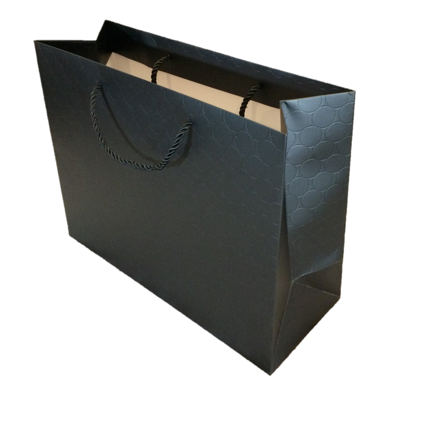 Large Black Gift Bags with Handles 13x10 Luxury Heavy Duty Paper Shopping Bag 13x5x10 Premium Elegant Matte Modern Embossed for Retail Merchandise Clothing Boutique Wedding Bridal Baby Shower