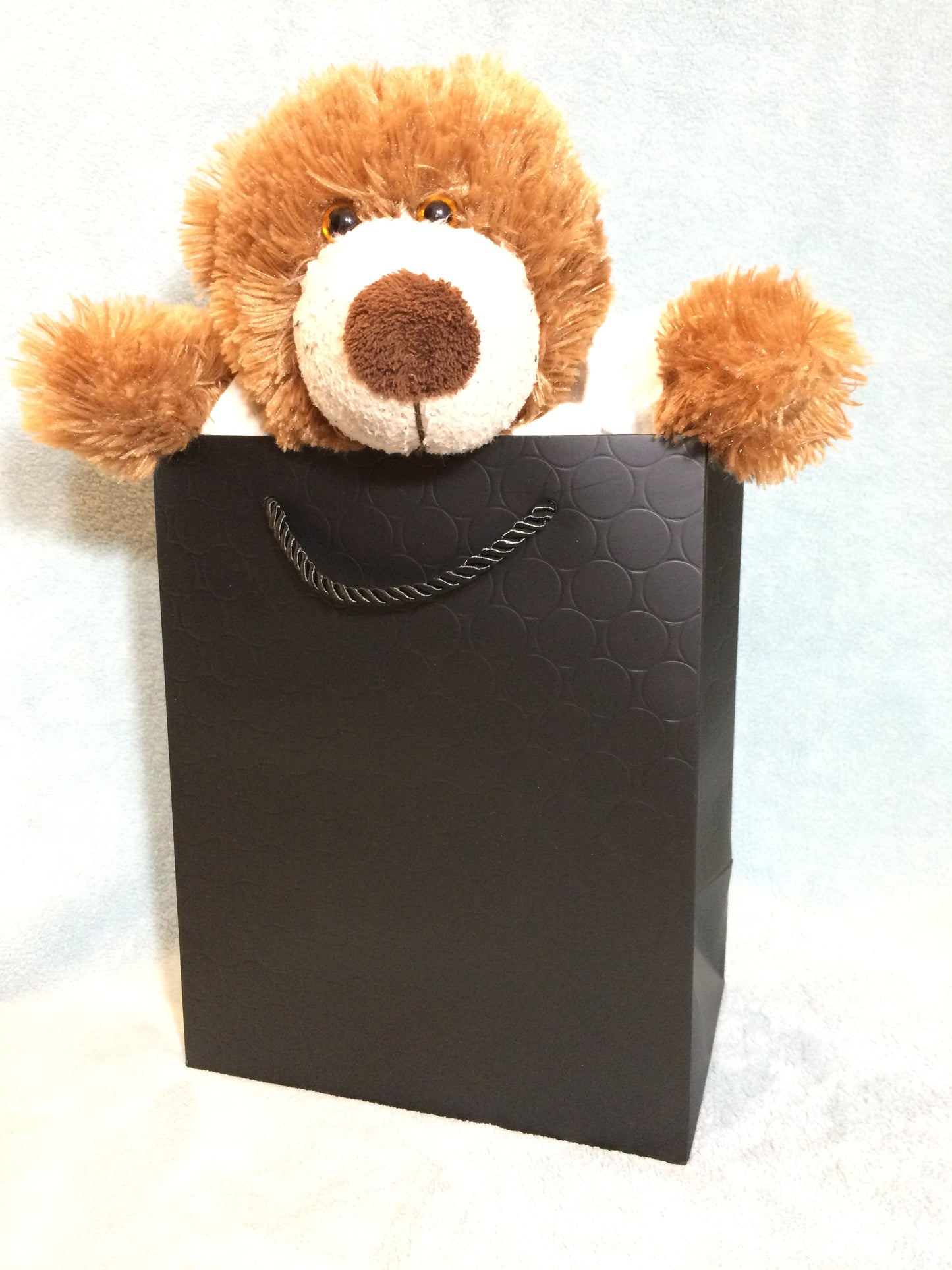 Black Gift Bags with Handles 8x5x10 Luxury Black Paper Shopping Bags