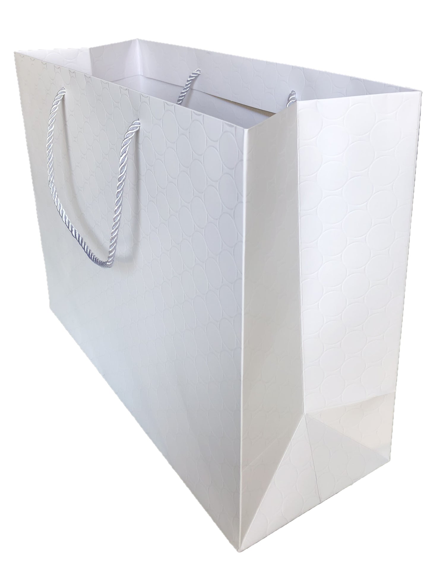 Extra Large White Paper Gift Bags Bulk with Handles 16x12x6 (100 Bags) Big Shopping Matte Luxury Fancy Elegant Embossed for Presents Merchandise Clothing Wedding Birthday Bridal Baby Shower