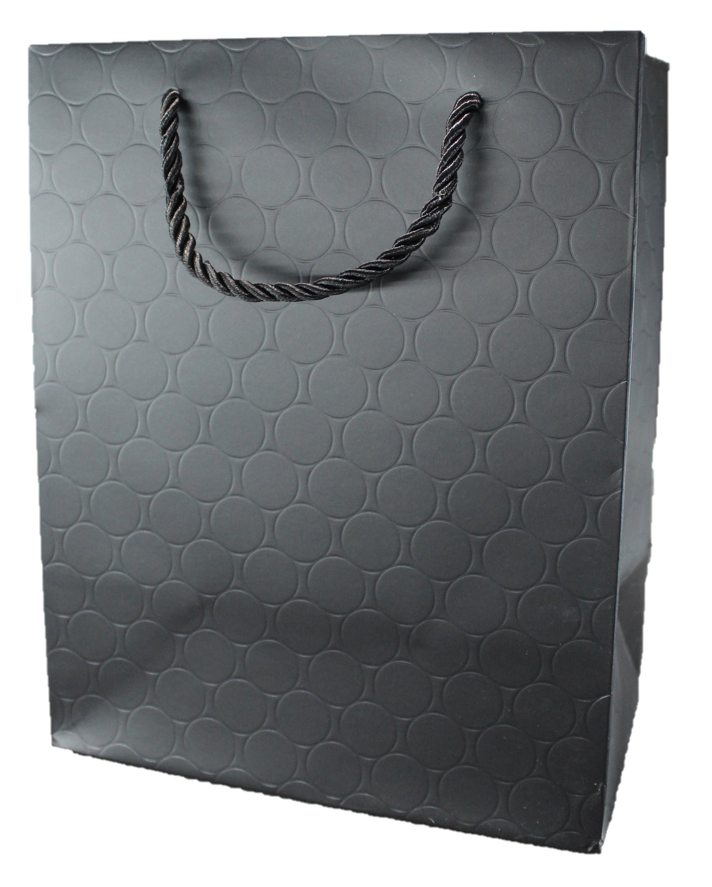 Black Gift Bags with Handles 8x5x10 Luxury Black Paper Shopping